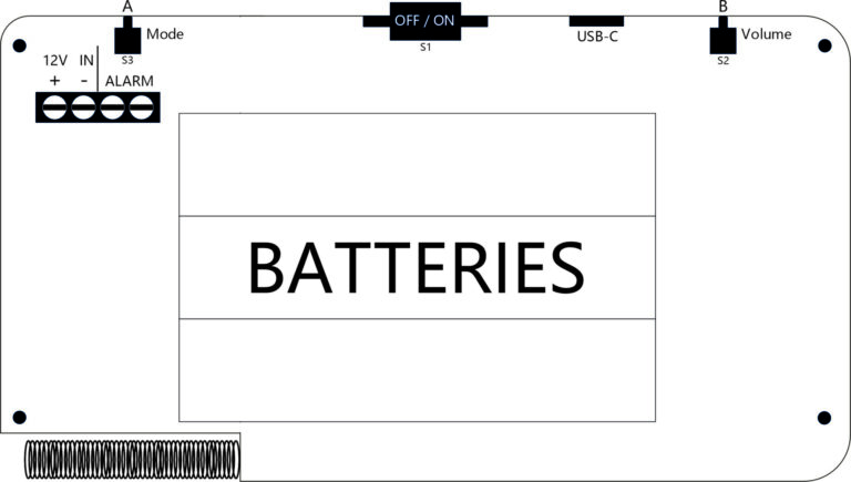 Motion Sensor Voice Alert Sound Player PCB